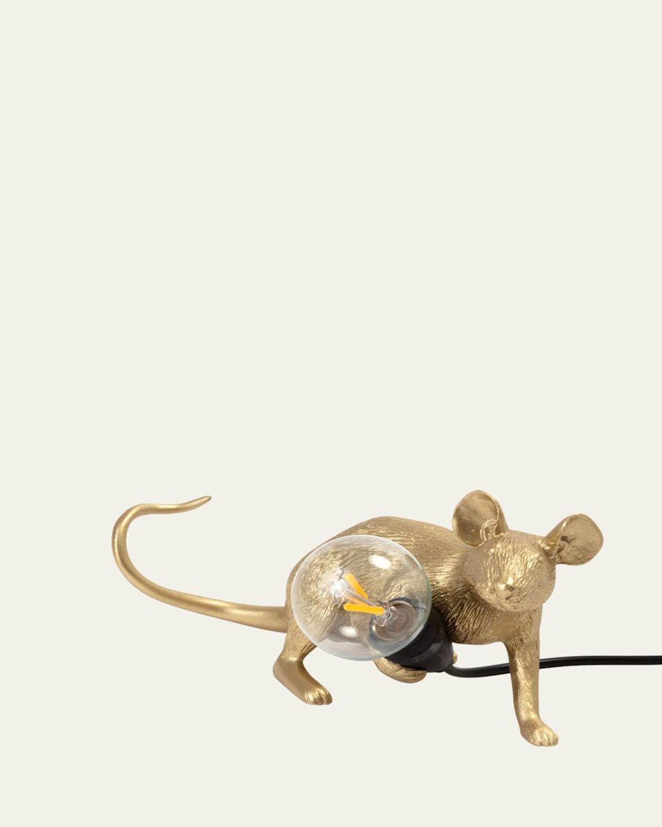 Lie Down Mouse 8" USB Table Lamp